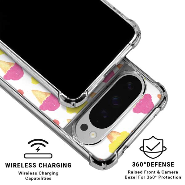 Bouffants and Broken Hearts Ice Cream Google Pixel 10 Pro Clear Case