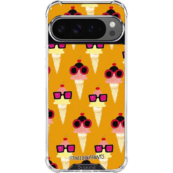 Bouffants and Broken Hearts Ice Cream with Shades Google Pixel 10 Pro XL Clear Case