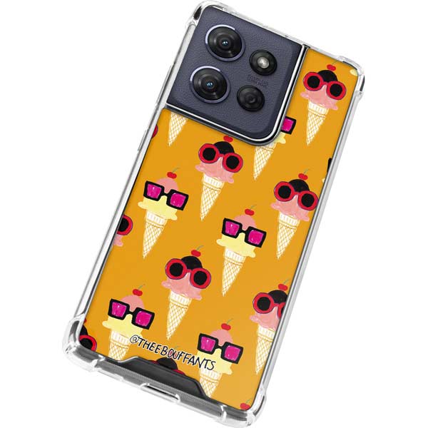 Bouffants and Broken Hearts Ice Cream with Shades Moto G Play 5G (2025) Clear Case