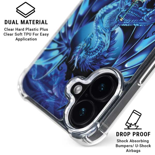 Ice Dragon by Ruth Thompson iPhone 17 Clear Case
