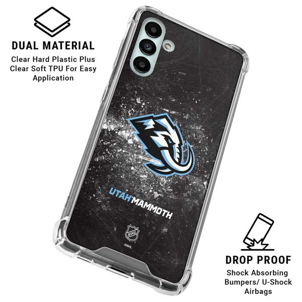 NHL Utah Mammoth Ice Frost Galaxy A13 5G Clear Case