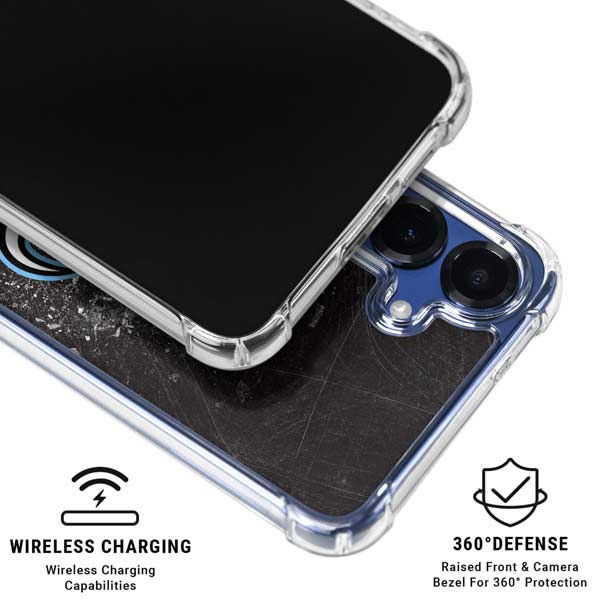 NHL Utah Mammoth Ice Frost Galaxy S25 Plus Clear Case