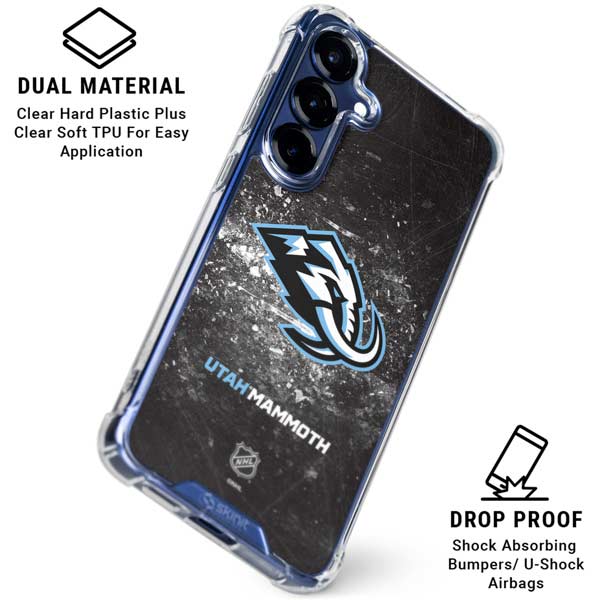 NHL Utah Mammoth Ice Frost Galaxy S25 Plus Clear Case
