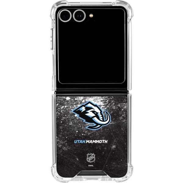 NHL Utah Mammoth Ice Frost Galaxy Z Flip7 Clear Case