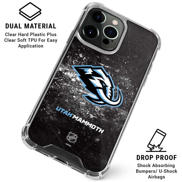 NHL Utah Mammoth Ice Frost iPhone 15 Pro Max Clear Case