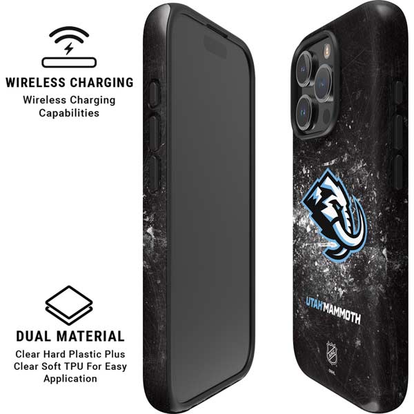NHL Utah Mammoth Ice Frost iPhone 16 Pro Max Magsafe Impact Case