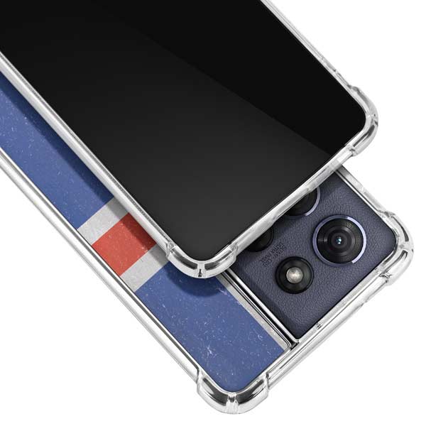 Iceland Flag Distressed Moto G 5G (2025) Clear Case