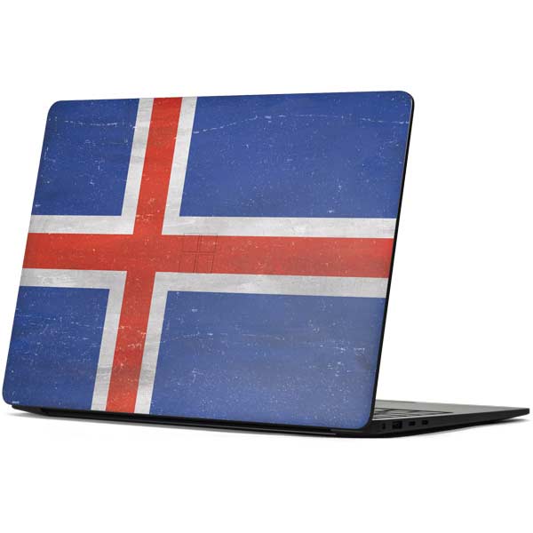 Iceland Flag Distressed Surface Laptop 7 15in Skin