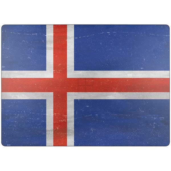 Iceland Flag Distressed Surface Laptop 7 15in Skin