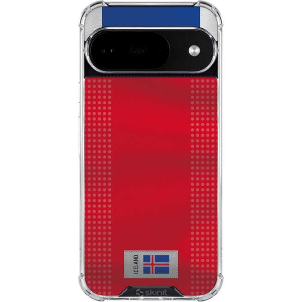 Iceland Soccer Flag Google Pixel 10 Clear Case