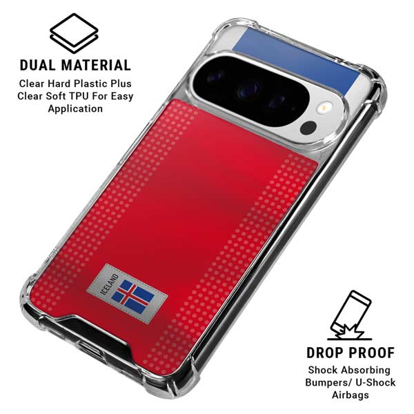 Iceland Soccer Flag Google Pixel 10 Pro Clear Case