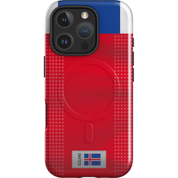 Iceland Soccer Flag iPhone 16 Pro Magsafe Impact Case