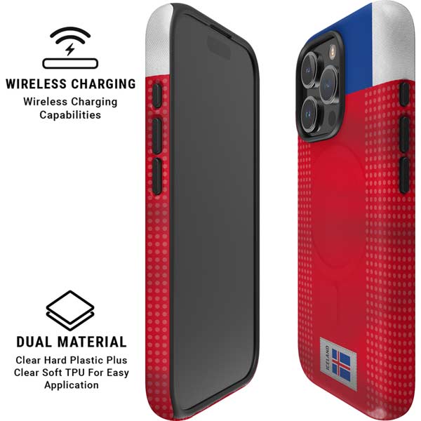 Iceland Soccer Flag iPhone 16 Pro Magsafe Impact Case