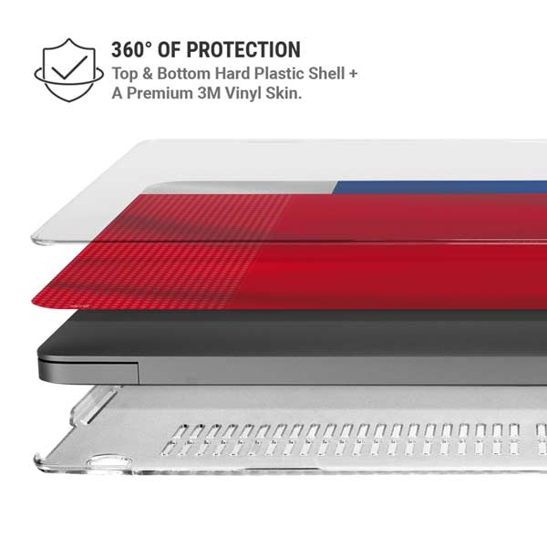 Iceland Soccer Flag MacBook Pro 14in (2021-24) Case plus Skin