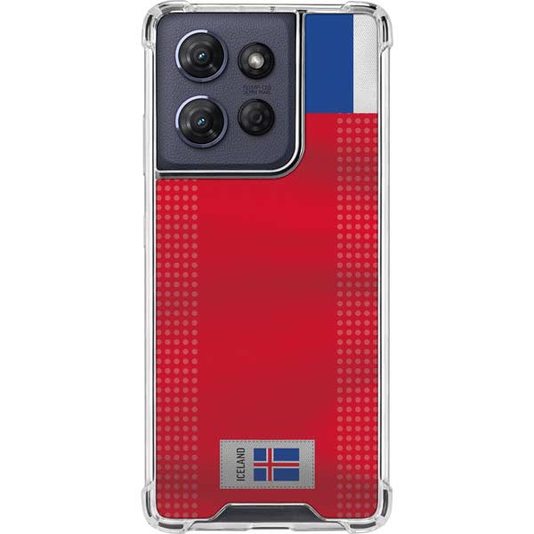 Iceland Soccer Flag Moto G Play 5G (2025) Clear Case