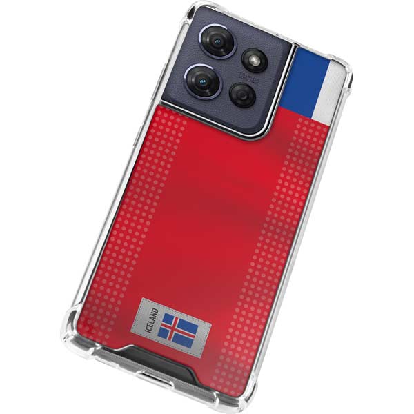 Iceland Soccer Flag Moto G Play 5G (2025) Clear Case