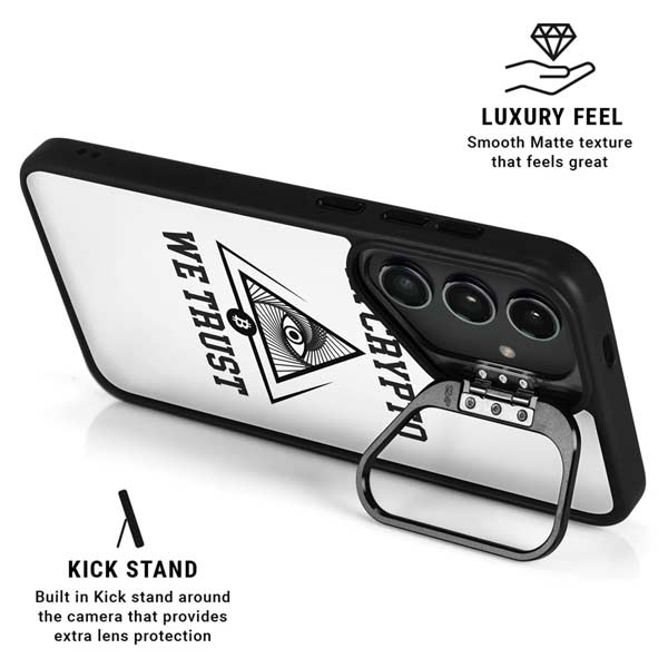 In Crypto We Trust Galaxy S26 Ultra Kickstand Case