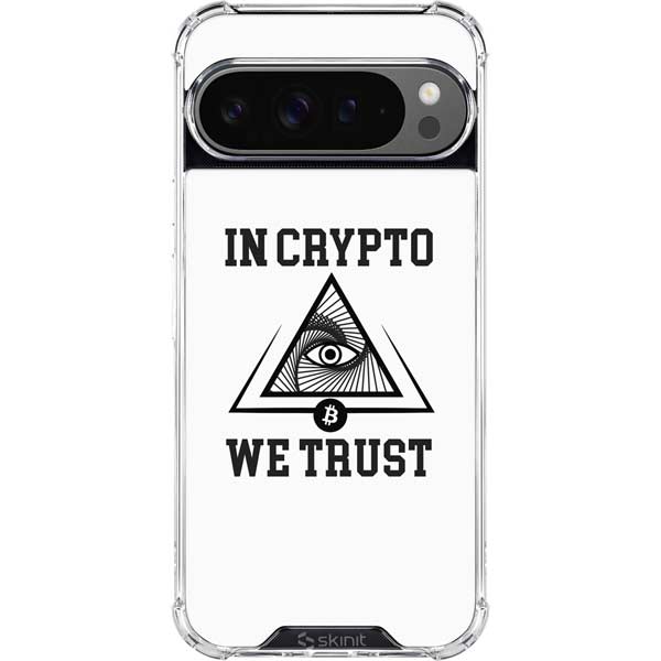In Crypto We Trust Google Pixel 10 Pro XL Clear Case