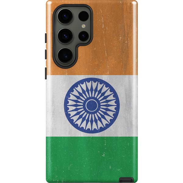 India Flag Distressed Galaxy S23 Ultra Pro Case