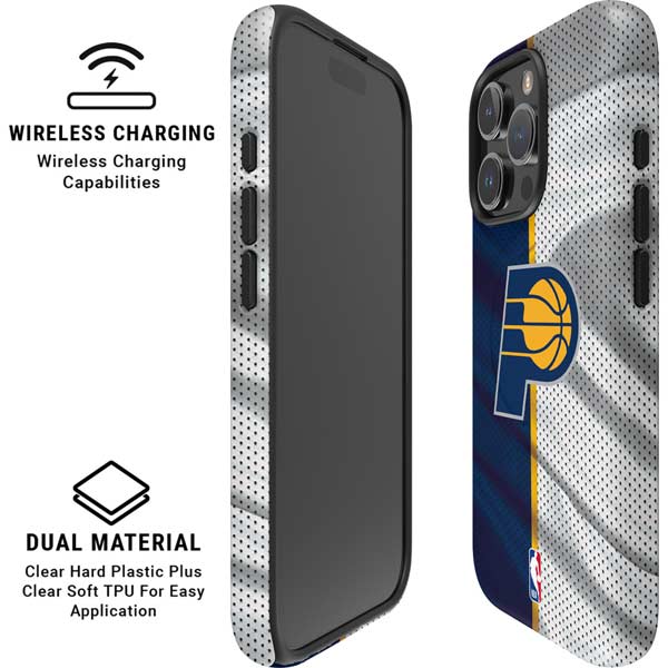 NBA Indiana Pacers Away Jersey iPhone 16 Pro Magsafe Impact Case