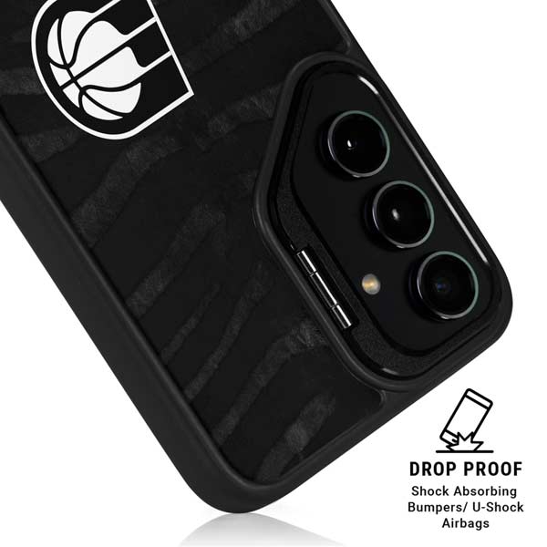 NBA Indiana Pacers Black Animal Print Galaxy S26 Plus Kickstand Case