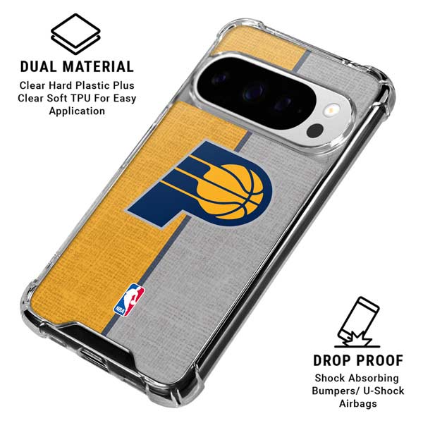 NBA Indiana Pacers Canvas Google Pixel 10 Pro XL Clear Case