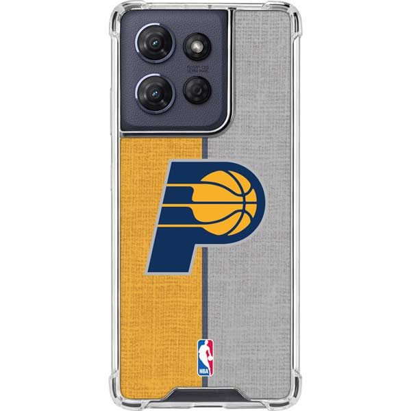 NBA Indiana Pacers Canvas Moto G 5G (2025) Clear Case