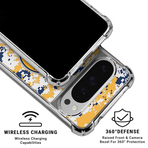 NBA Indiana Pacers Digi Camo Google Pixel 10 Pro Clear Case