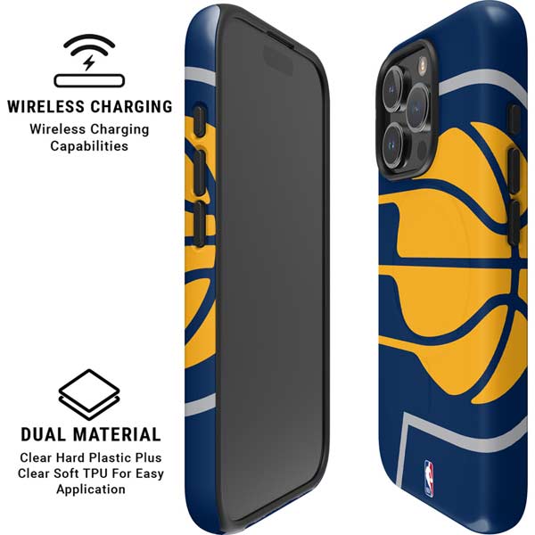 NBA Indiana Pacers Large Logo iPhone 16 Pro Magsafe Impact Case