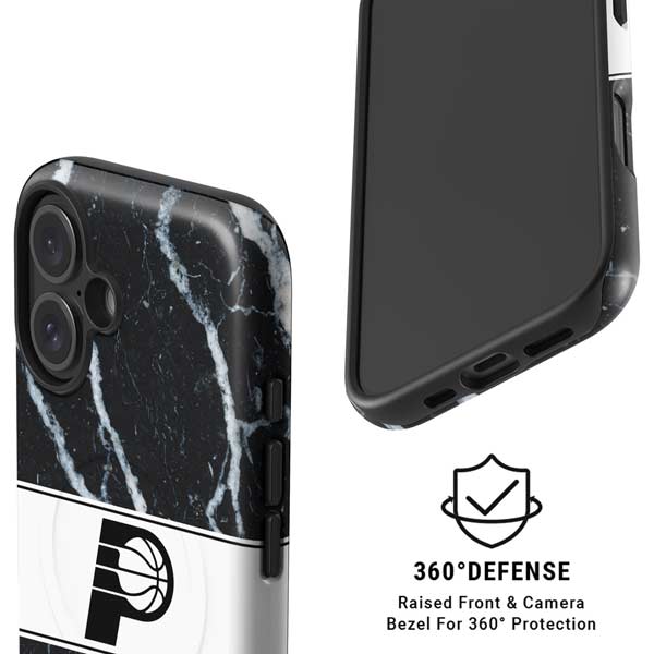 NBA Indiana Pacers Marble iPhone 16 Magsafe Impact Case