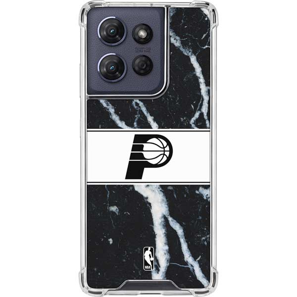 NBA Indiana Pacers Marble Moto G Power 5G (2025) Clear Case