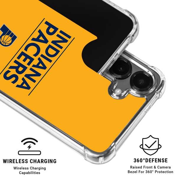 NBA Indiana Pacers Standard - Yellow Galaxy S26 Plus Clear Case