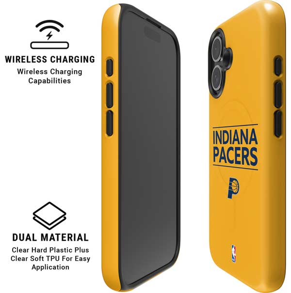 NBA Indiana Pacers Standard - Yellow iPhone 16 Magsafe Impact Case