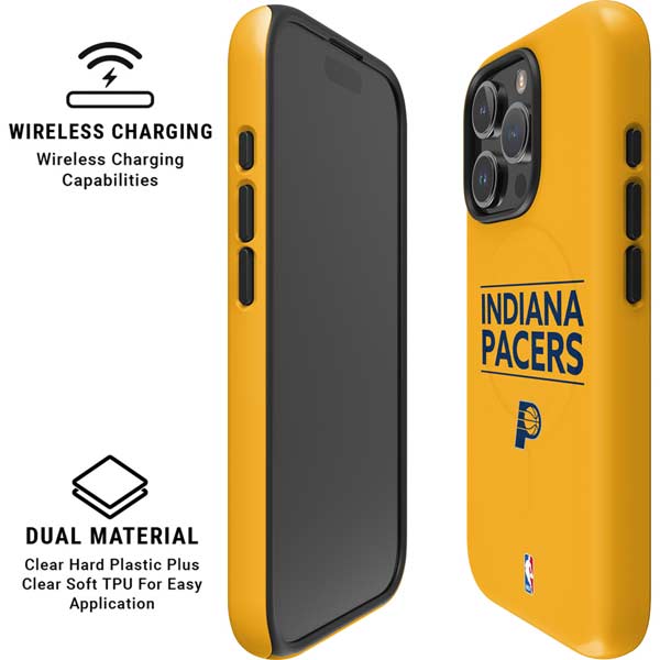 NBA Indiana Pacers Standard - Yellow iPhone 16 Pro Magsafe Impact Case