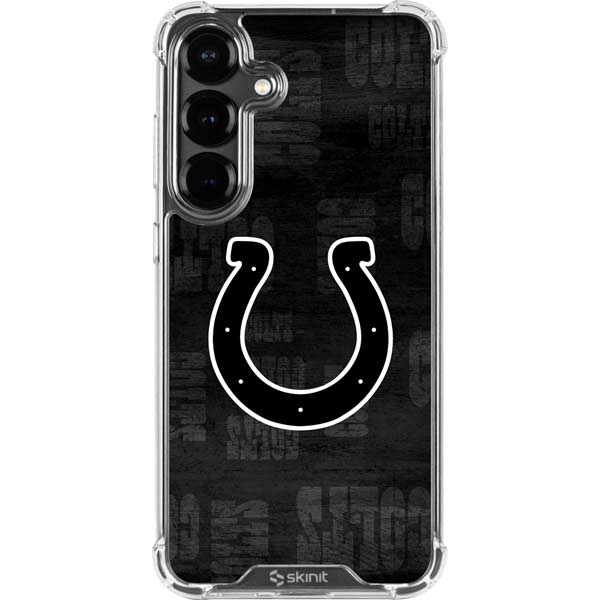 NFL Indianapolis Colts Black & White Galaxy S26 Plus Clear Case