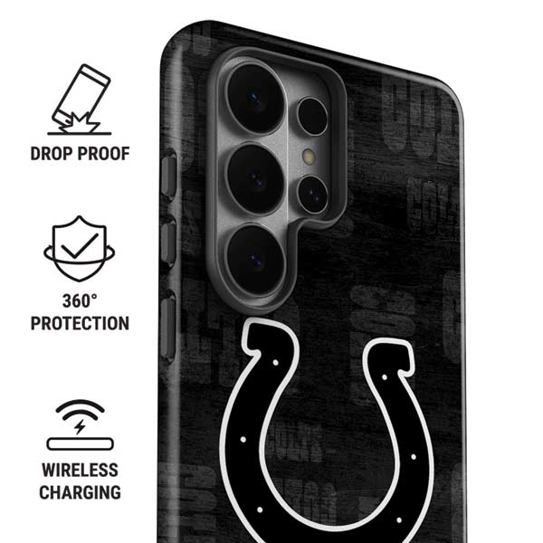 NFL Indianapolis Colts Black & White Galaxy S26 Ultra Impact Case