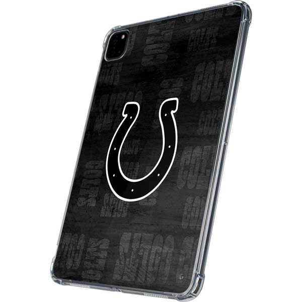 NFL Indianapolis Colts Black & White iPad Pro 11in (2024) Clear Case