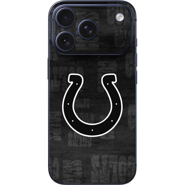 NFL Indianapolis Colts Black & White iPhone 17 Pro Skin