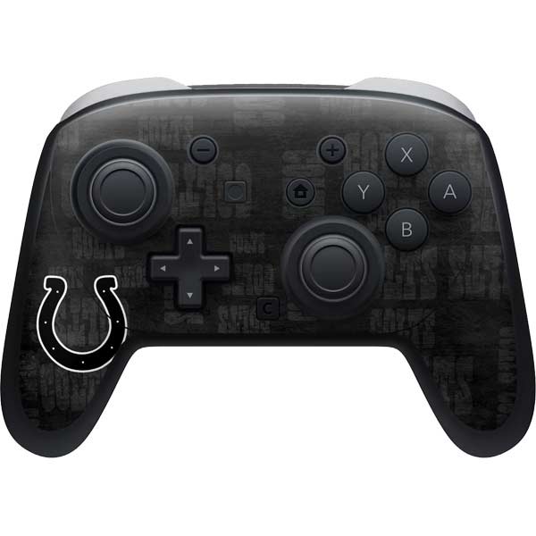 NFL Indianapolis Colts Black & White Nintendo Switch 2 (2025) Pro Controller Skin
