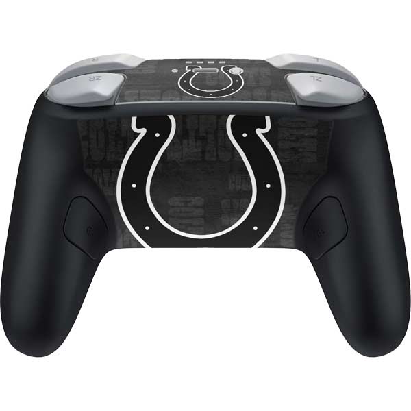 NFL Indianapolis Colts Black & White Nintendo Switch 2 (2025) Pro Controller Skin