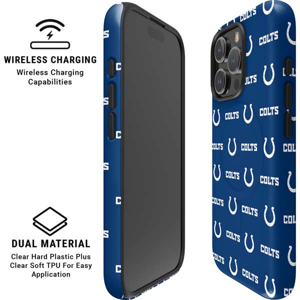 NFL Indianapolis Colts Blitz Series iPhone 16 Pro Magsafe Impact Case