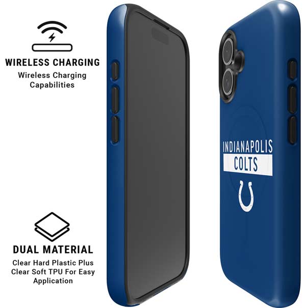 NFL Indianapolis Colts Blue Performance Series iPhone 16 Plus Magsafe Impact Case