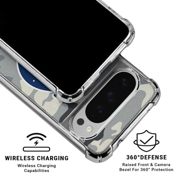 NFL Indianapolis Colts Camo Google Pixel 10 Pro XL Clear Case