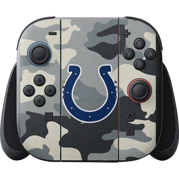 NFL Indianapolis Colts Camo Nintendo Switch 2 (2025) with Joy-Con Skin