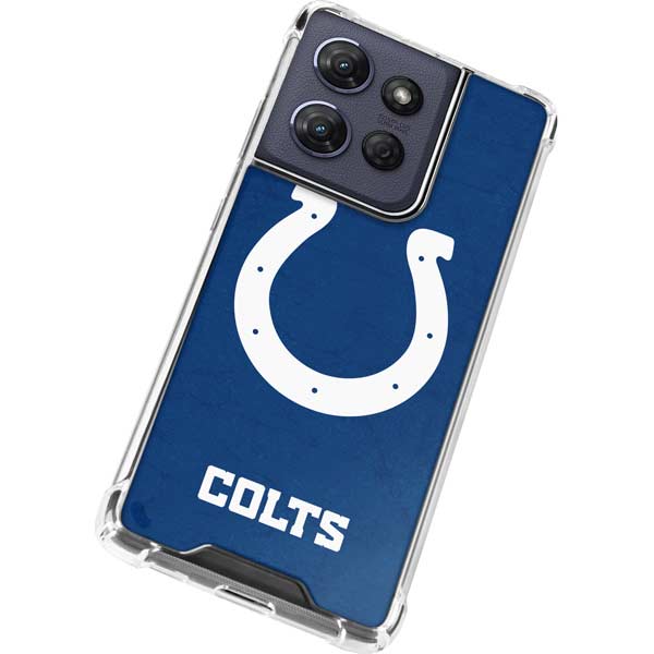 NFL Indianapolis Colts Distressed Moto G 5G (2025) Clear Case