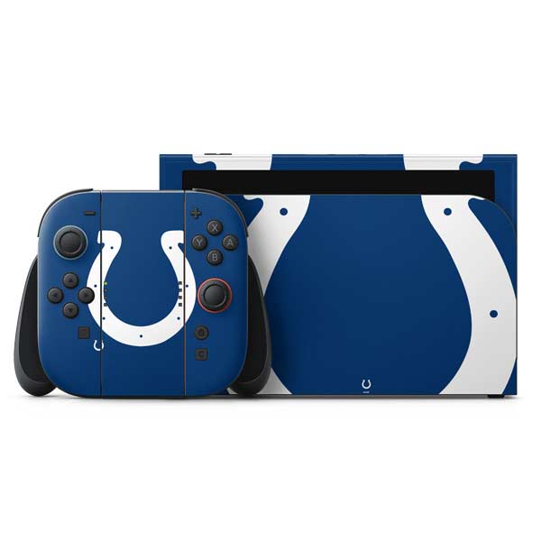 NFL Indianapolis Colts Large Logo Nintendo Switch 2 (2025) with Joy-Con Skin