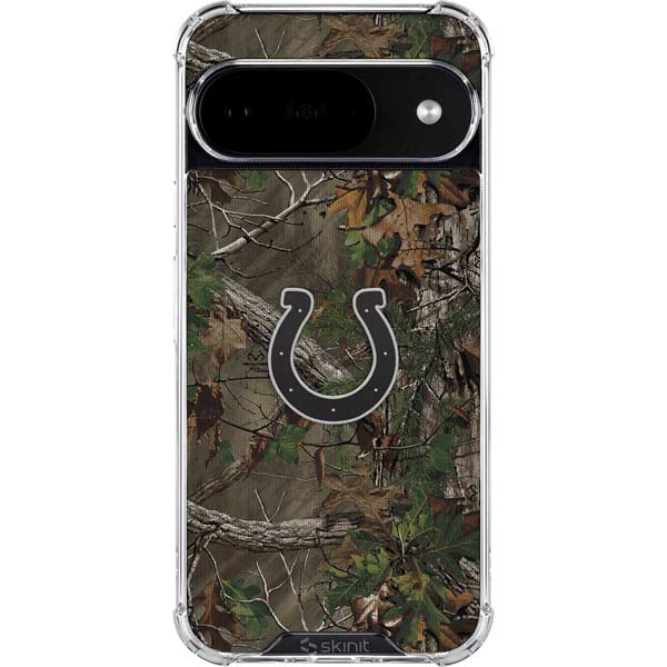 NFL Indianapolis Colts Realtree Xtra Green Camo Google Pixel 10 Clear Case