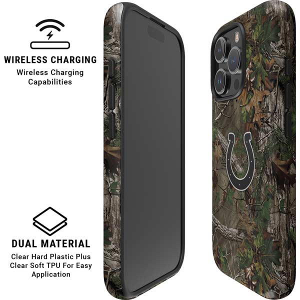 NFL Indianapolis Colts Realtree Xtra Green Camo iPhone 16 Pro Max Magsafe Impact Case