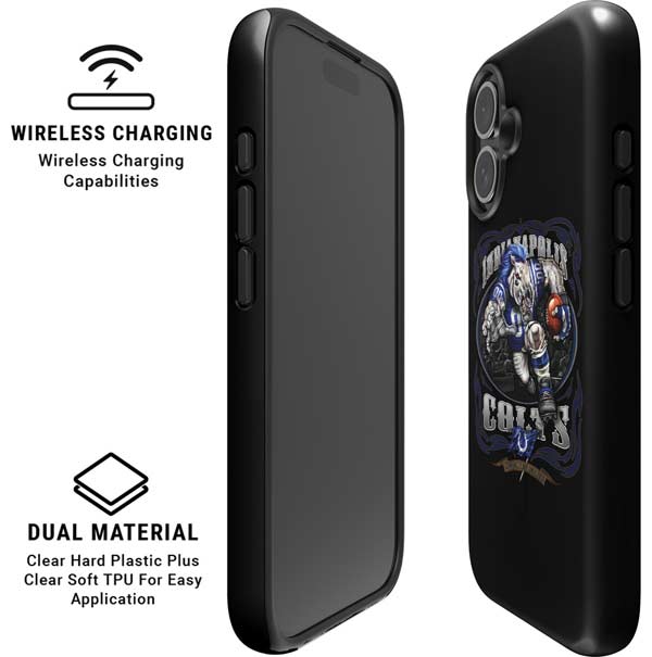 Liquid Blue NFL Indianapolis Colts Running Back iPhone 16 Magsafe Impact Case