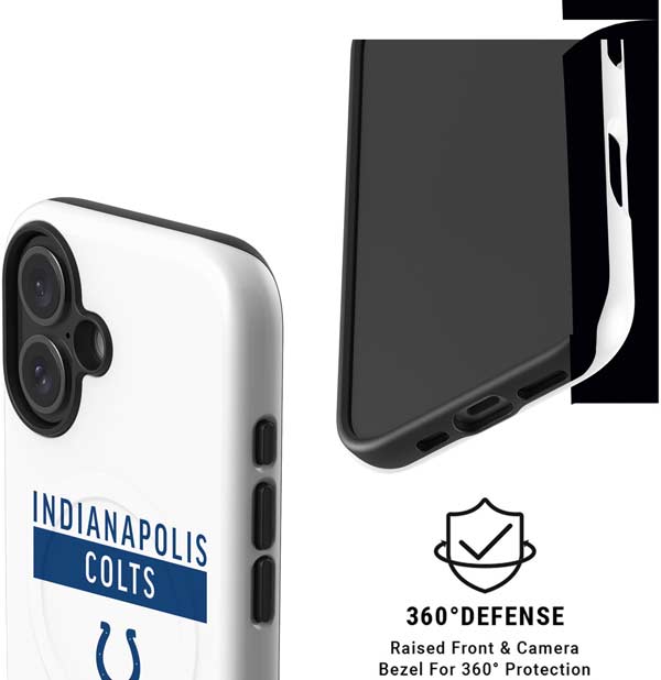 NFL Indianapolis Colts White Performance Series iPhone 16 Magsafe Impact Case